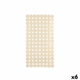 Alfombrilla Antideslizante para Ducha Beige PVC 68 x 36 x 1 cm (6 Unidades) de Berilo, Accesorios para ducha - Ref: S3627988,...