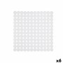 Tapete Antiderrapante para Duche Branco PVC 68 x 36 x 1 cm (6 Unidades) de Berilo, Acessórios para duche - Ref: S3627992, Pre...