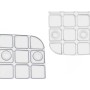 Non-slip Shower Mat Frames Transparent PVC 67,7 x 38,5 x 0,7 cm (6 Units) by Berilo, Shower accessories - Ref: S3627998, Pric...