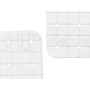 Tapis de Douche Antidérapant Carreaux Blanc PVC 67,7 x 38,5 x 0,7 cm (6 Unités) | Tienda24 - Global Online Shop Tienda24.eu