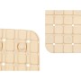 Tappetino Antiscivolo da Doccia Quadri Beige PVC 67,7 x 38,5 x 0,7 cm (6 Unità) di Berilo, Accessori per la doccia - Rif: S36...