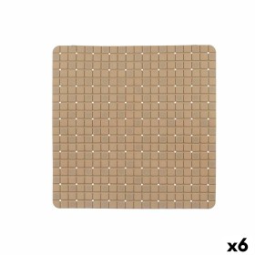 Rutschfeste Duschmatte Bilder Beige PVC 50,3 x 50,3 x 0,7 cm (6 Stück) von Berilo, Zubehör für die Dusche - Ref: S3628012, Pr...