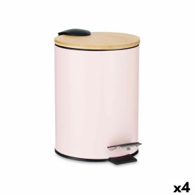 Corbeille à papier Rose Métal Bambou 3 L (4 Unités) de Berilo, Corbeilles à papier - Réf : S3628050, Prix : 31,65 €, Remise : %