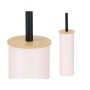 Brosse de salle de wc Rose Métal Bambou Plastique 9,5 X 27 X 9,5 cm (6 Unités) de Berilo, Accessoires pour wc - Réf : S362806...