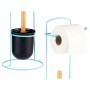 Toilettenpapierrollenhalterung Blau Metall Bambus 17 x 57 x 16,5 cm (6 Stück) | Tienda24 - Global Online Shop Tienda24.eu