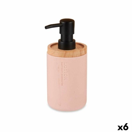 Soap Dispenser Pink Wood Resin Plastic (6 Units) by Berilo, Stands and dispensers - Ref: S3628086, Price: 32,67 €, Discount: %