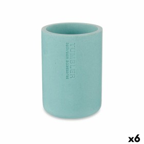 Portaspazzolini da Denti Azzurro Resina 7,8 x 10,5 x 7,8 cm (6 Unità) di Berilo, Supporti e distributori - Rif: S3628094, Pre...