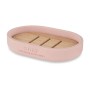 Soap dish Pink Resin Bamboo 12,5 x 2,5 x 8,5 cm (6 Units) | Tienda24 - Global Online Shop Tienda24.eu