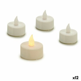 Candle Set LED White 4 x 4 x 3,7 cm (12 Units) by Gift Decor, Candle Lights - Ref: S3628358, Price: 12,75 €, Discount: %