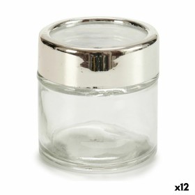 Bote Transparente Cristal Plástico 80 ml 6,2 x 6,2 x 6,2 cm (12 Unidades) de Vivalto, Armazenamento de alimentos - Ref: S3628...