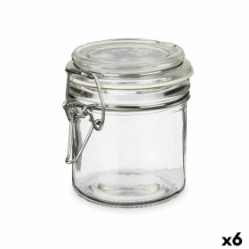 Jar Transparent Metal Glass Silicone 250 ml 11,5 x 10 x 8,5 cm (6 Units) by Vivalto, Food storage - Ref: S3628380, Price: 11,...