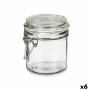 Bocal Transparent Métal verre Silicone 250 ml 11,5 x 10 x 8,5 cm (6 Unités) | Tienda24 - Global Online Shop Tienda24.eu