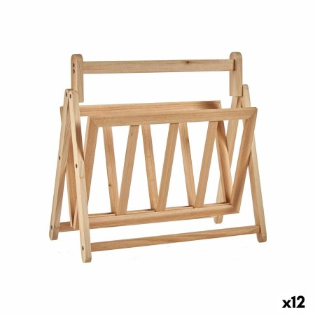 Zeitschriftenkorb Braun Holz 30 x 37,5 x 36,5 cm (12 Stück) von Kipit, Zeitschriften-Sammler - Ref: S3628450, Preis: 83,91 €,...