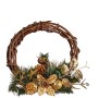 Weihnachtskranz Braun grün Holz Kunststoff 33 x 9 x 35 cm (12 Stück) von Krist+, Weihnachten - Ref: S3628466, Preis: 89,38 €,...