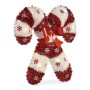 Figurine Décorative Sucre d'Orge guirlande Lumière LED Blanc Rouge polypropylène PET 47 x 6 x 47 cm (12 Unités) de Krist+, No...