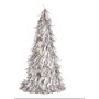 Figura Decorativa Árbol de Navidad Espumillón Plateado Polipropileno PET 24 x 46 x 24 cm (24 Unidades) de Krist+, Navidad - R...