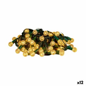 Wreath of LED Lights Yellow 800 x 10 x 2 cm (12 Units) by Krist+, Christmas - Ref: S3628515, Price: 49,59 €, Discount: %