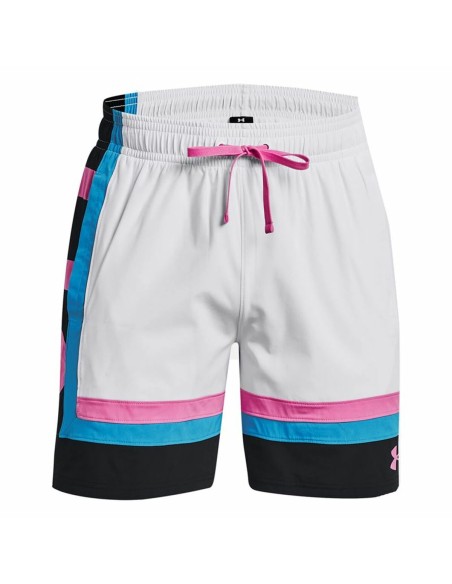 Men's Basketball Shorts Under Armour Baselin White | Tienda24 Tienda24.eu