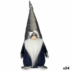 Deko-Figur Zwerg Weiß Schwarz Silberfarben Polyester Holz Sand 12 x 32 x 13 cm (24 Stück) von Krist+, Weihnachten - Ref: S362...