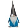 Figurine Décorative Gnome Bleu Blanc Argenté Polyester Bois Sable 12 x 32 x 13 cm (24 Unités) | Tienda24 - Global Online Shop Tienda24.eu