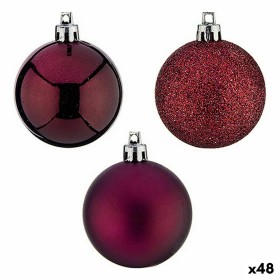 Set di palline di Natale Viola Plastica 5 x 6 x 5 cm (48 Unità) di Krist+, Natale - Rif: S3628553, Prezzo: 60,40 €, Sconto: %