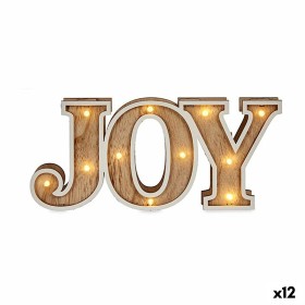 Figura Decorativa Joy Natural Madeira 3,7 x 11,5 x 26 cm (12 Unidades) de Krist+, Natal - Ref: S3628571, Preço: 34,56 €, Desc...