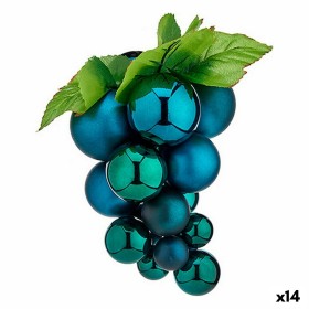 Bola de Navidad Uvas Mini Azul Plástico 15 x 15 x 20 cm (14 Unidades) de Krist+, Navidad - Ref: S3628586, Precio: 51,65 €, De...