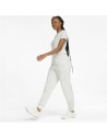 Pantalón Largo Deportivo Puma Embroidery High Montaña Blanco Mujer | Tienda24 Tienda24.eu