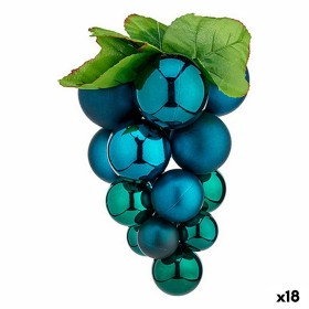 Christmas Bauble Grapes Small Blue Plastic 14 x 14 x 25 cm (18 Units) by Krist+, Christmas - Ref: S3628594, Price: 75,90 €, D...