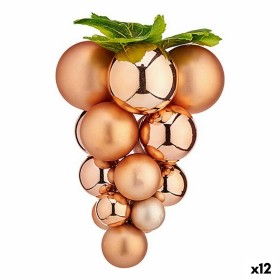 Bola de Natal Uvas Médio Cobre Plástico 19 x 28 x 19 cm (12 Unidades) de Krist+, Natal - Ref: S3628600, Preço: 75,94 €, Desco...