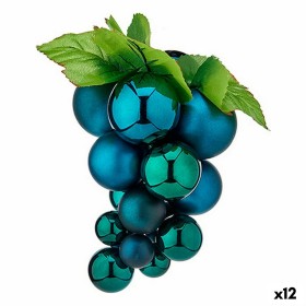 Boule de Noël Raisins Moyen Bleu Plastique 18 x 18 x 28 cm (12 Unités) de Krist+, Noël - Réf : S3628603, Prix : 75,94 €, Remi...