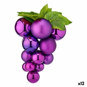 Bola de Natal Uvas Médio Roxo Plástico 19 x 28 x 19 cm (12 Unidades) de Krist+, Natal - Ref: S3628604, Preço: 75,94 €, Descon...