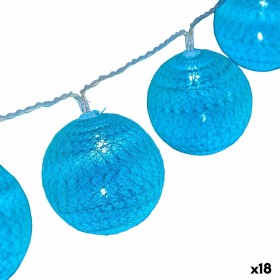 Wreath of LED Lights 6 x 6 x 200 cm Turquoise (18 Units) by Krist+, Christmas - Ref: S3628621, Price: 70,13 €, Discount: %