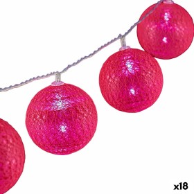 Wreath of LED Lights 6 x 6 x 200 cm Pink (18 Units) by Krist+, Christmas - Ref: S3628622, Price: 63,48 €, Discount: %