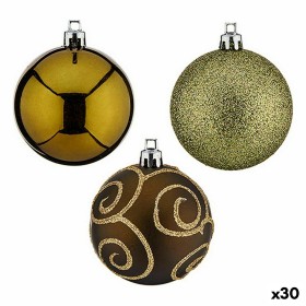 Lot de boules de Noël Vert Plastique 6 x 7 x 6 cm (30 Unités) de Krist+, Noël - Réf : S3628651, Prix : 58,87 €, Remise : %