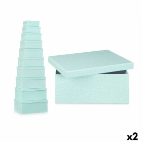 Set of Stackable Organising Boxes Green Cardboard (2 Units) by Pincello, Storage boxes and chests - Ref: S3628734, Price: 46,...