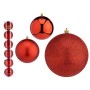 Conjunto de bolas de Natal Vermelho Plástico Ø 12 cm (6 Unidades) de Krist+, Natal - Ref: S3628815, Preço: 39,82 €, Desconto: %