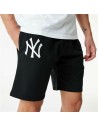 Pantalón Corto Deportivo New Era Essentials New York Yankees Negro | Tienda24 Tienda24.eu