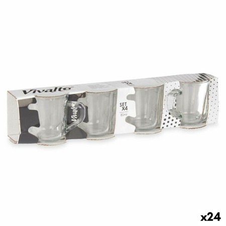 Conjunto de Chávenas de Café Transparente Vidro 80 ml (24 Unidades) de Vivalto, Canecas - Ref: S3628901, Preço: 36,09 €, Desc...