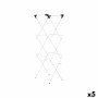 Folding clothes line White Black 47 x 41 x 136 cm Vertical (5 Units) by Kipit, Indoor Airers - Ref: S3628919, Price: 62,64 €,...