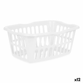 Basket White polypropylene 50 L 58 x 24 x 42 cm (12 Units) by Kipit, Storage boxes and chests - Ref: S3628933, Price: 41,19 €...