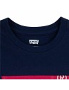 Camisola de Manga Curta Infantil Levi's Batwing Azul escuro | Tienda24 Tienda24.eu