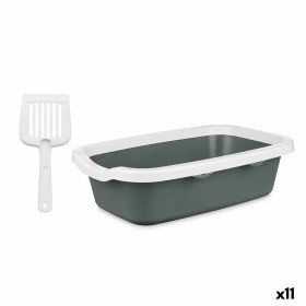 Lettiera per Gatti Bianco Antracite Plastica 25 x 11 x 2 cm (11 Unità) di Mascow, Sandbox - Rif: S3628943, Prezzo: 74,33 €, S...