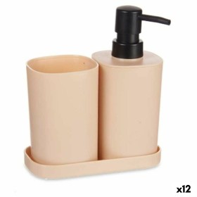 Bath Set Black Beige polypropylene (12 Units) by Berilo, Bathroom Accessory Sets - Ref: S3628951, Price: 34,24 €, Discount: %