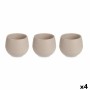 Set de Macetas Taupé Plástico 16,5 x 16,5 x 14,5 cm (4 Unidades) de Ibergarden, Macetas para flores - Ref: S3628983, Precio: ...