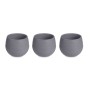 Set of pots Anthracite Plastic 16,5 x 16,5 x 14,5 cm (4 Units) | Tienda24 - Global Online Shop Tienda24.eu