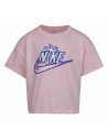 Camisola de Manga Curta Infantil Nike Knit Cor de Rosa | Tienda24 Tienda24.eu