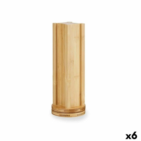 Stand for 20 Coffee Capsules Rotating Bamboo 11 x 11 x 34 cm (6 Units) by Kinvara, Coffee Capsule Holders - Ref: S3629011, Pr...