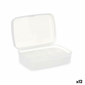 Boîte à compartiments Blanc Transparent Plastique 21,5 x 8,5 x 15 cm (12 Unités) de Kinvara, Boîtes et coffres de rangement -...