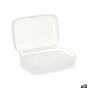 Scatola con scomparti Bianco Trasparente Plastica 21,5 x 8,5 x 15 cm (12 Unità) di Kinvara, Scatole e cassapanche - Rif: S362...